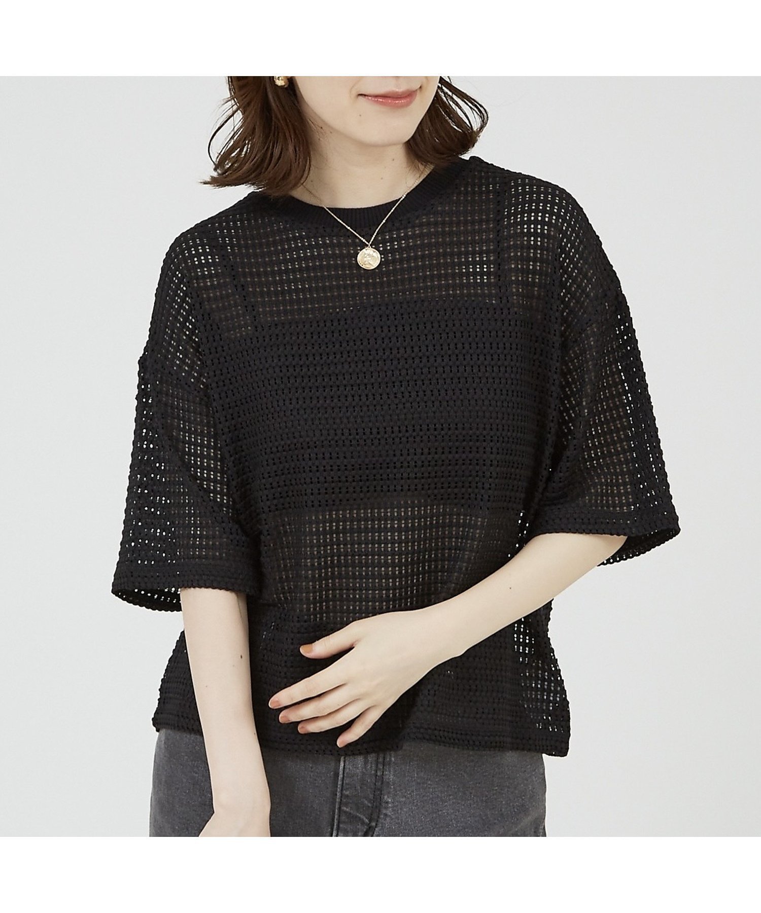 【アバハウスマヴィ/abahouse mavie】のメッシュレースプルオーバー インテリア・キッズ・メンズ・レディースファッション・服の通販 founy(ファニー) 　ファッション　Fashion　レディースファッション　Fashion for Women　トップス・カットソー　Cut & Sew Tops　カジュアルプルオーバー・ニットトップス　Pullovers & Knit Tops / Casual Pullovers　キャミソール　Camisole, Spaghetti Strap Top　ショート　Short, Short Length　ストレッチ　Stretch, Stretchy Fabric　タンク　Tank Top, Sleeveless Top　トレンド　Trend, Trending Now　メッシュ　Mesh, Net Fabric　ブラック|ID: prp329100004765135 ipo3291000000034498673