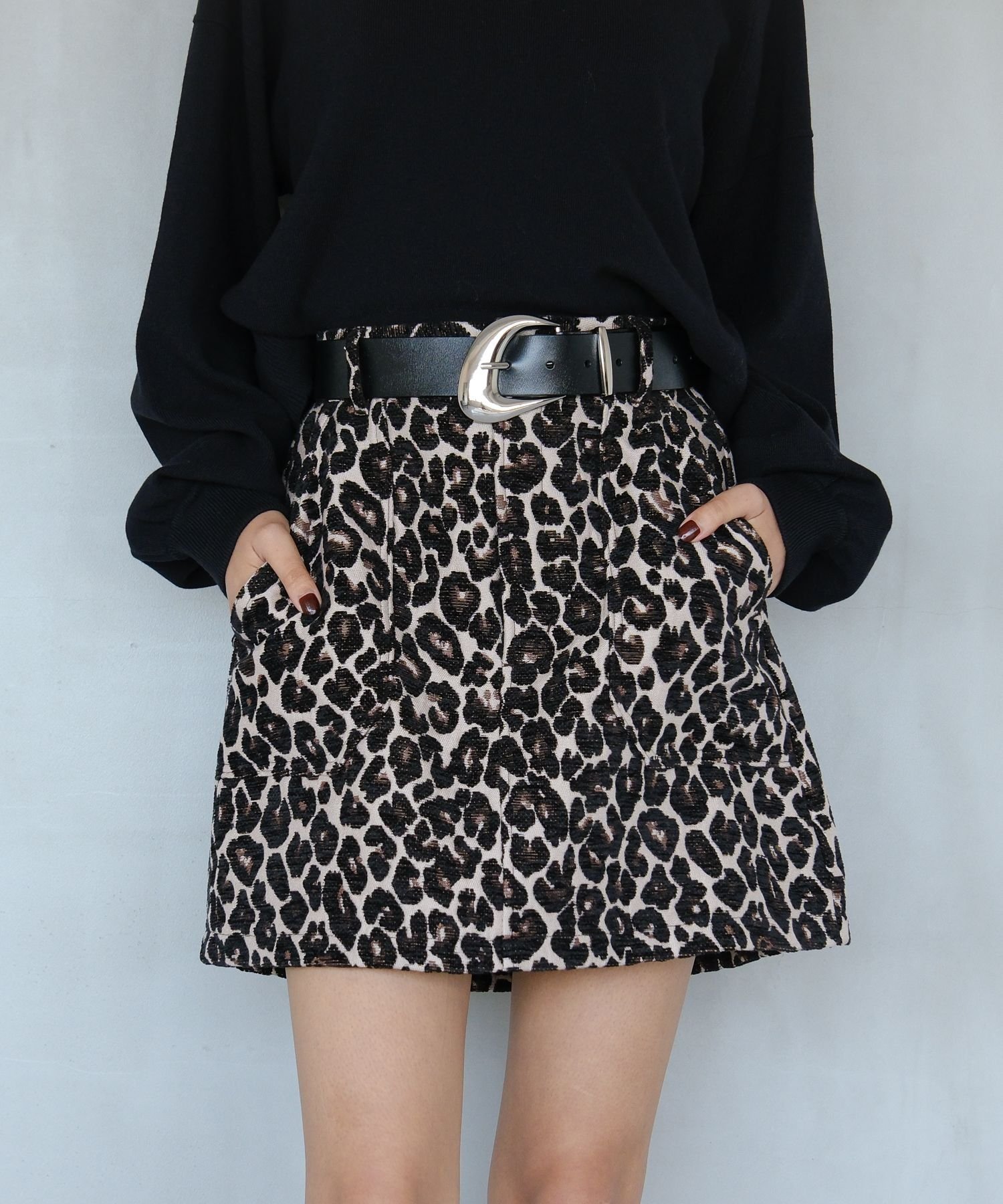 【ページボーイ/PAGEBOY】のアソートミニスカート インテリア・キッズ・メンズ・レディースファッション・服の通販 founy(ファニー) 　ファッション　Fashion　レディースファッション　Fashion for Women　スカート　Skirts　ミニスカート　Mini Skirts　フロント　Front, Front Design　ポケット　Pocket, Pocket Detail　台形　A-Line, Trapezoid Shape　レオパード56|ID: prp329100004765139 ipo3291000000034498712