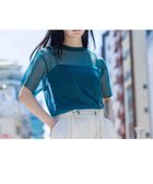 【ノミネ/NOMINE】のチュールTシャツ 人気、トレンドファッション・服の通販 founy(ファニー) ファッション Fashion レディースファッション Fashion for Women トップス・カットソー Cut & Sew Tops シャツ・ブラウス・オフィスカジュアル Elegant Blouses & Button-Ups ロングTシャツ・Tシャツ Longline T-Shirts & Tees インナー Innerwear シアー Sheer, See-Through シンプル Simple, Minimal タンク Tank Top, Sleeveless Top チュール Tulip, Tulip Motif 今季 This Season, Current Season 無地 Plain, Solid Color thumbnail ブルー系その他1|ID: prp329100004765161 ipo3291000000034498813