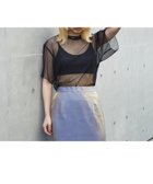 【ノミネ/NOMINE】のチュールTシャツ 人気、トレンドファッション・服の通販 founy(ファニー) ファッション Fashion レディースファッション Fashion for Women トップス・カットソー Cut & Sew Tops シャツ・ブラウス・オフィスカジュアル Elegant Blouses & Button-Ups ロングTシャツ・Tシャツ Longline T-Shirts & Tees インナー Innerwear シアー Sheer, See-Through シンプル Simple, Minimal タンク Tank Top, Sleeveless Top チュール Tulip, Tulip Motif 今季 This Season, Current Season 無地 Plain, Solid Color thumbnail ブラック系その他2|ID: prp329100004765161 ipo3291000000034498819