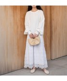 【バブ ブージュルード/Bab Bou Jeloud】の【低身長向けサイズあり】ヘムレーススウェットワンピース OFFWHITE|ID: prp329100004765182 ipo3291000000034498929