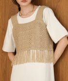 【バブ ブージュルード/Bab Bou Jeloud】の【低身長向けサイズあり】フリンジビスチェ+ワンピースセット IVORY|ID: prp329100004765194 ipo3291000000034498992