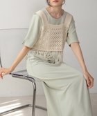 【バブ ブージュルード/Bab Bou Jeloud】の【低身長向けサイズあり】フリンジビスチェ+ワンピースセット L.GREEN|ID: prp329100004765194 ipo3291000000034498994