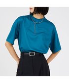 【カリテ/qualite】のクールタックTシャツ 人気、トレンドファッション・服の通販 founy(ファニー) ファッション Fashion レディースファッション Fashion for Women トップス・カットソー Cut & Sew Tops シャツ・ブラウス・オフィスカジュアル Elegant Blouses & Button-Ups ロングTシャツ・Tシャツ Longline T-Shirts & Tees クール Cool, Chic フロント Front, Front Design エレガント 上品 Elegant 夏 Summer thumbnail エメラルドグリーン|ID: prp329100004765205 ipo3291000000034499052