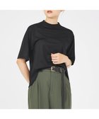 【カリテ/qualite】のクールタックTシャツ 人気、トレンドファッション・服の通販 founy(ファニー) ファッション Fashion レディースファッション Fashion for Women トップス・カットソー Cut & Sew Tops シャツ・ブラウス・オフィスカジュアル Elegant Blouses & Button-Ups ロングTシャツ・Tシャツ Longline T-Shirts & Tees クール Cool, Chic フロント Front, Front Design エレガント 上品 Elegant 夏 Summer thumbnail ブラック|ID: prp329100004765205 ipo3291000000034499055