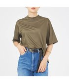 【カリテ/qualite】のクールタックTシャツ 人気、トレンドファッション・服の通販 founy(ファニー) ファッション Fashion レディースファッション Fashion for Women トップス・カットソー Cut & Sew Tops シャツ・ブラウス・オフィスカジュアル Elegant Blouses & Button-Ups ロングTシャツ・Tシャツ Longline T-Shirts & Tees クール Cool, Chic フロント Front, Front Design エレガント 上品 Elegant 夏 Summer thumbnail カーキ|ID: prp329100004765205 ipo3291000000034499056