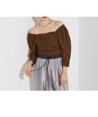 【ノミネ/NOMINE】のシャーリング ボリュームスリーブ2WAYプルオーバー 人気、トレンドファッション・服の通販 founy(ファニー) ファッション Fashion レディースファッション Fashion for Women トップス・カットソー Cut & Sew Tops カジュアルプルオーバー・ニットトップス Pullovers & Knit Tops / Casual Pullovers ボリューム袖・フリルスリーブブラウス Voluminous & Ruffle Sleeves / Puffy Sleeve Tops おすすめ Recommended / Our Picks カットソー Cut and Sewn Top ギャザー Gathered, Ruffled シャーリング Shirring, Ruched スリーブ Sleeve, Long Sleeve / Short Sleeve フィット Fit, Slim Fit フェミニン Feminine, Girly ミックス Mix, Mixed Style 再入荷 Restock / Back in Stock thumbnail ブラウン|ID: prp329100004765224 ipo3291000000034499156