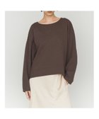 【マーコート/MARcourt】のMIDIUMISOLID for Ladies ワイドコクーンプルオーバー 人気、トレンドファッション・服の通販 founy(ファニー) ファッション Fashion レディースファッション Fashion for Women トップス・カットソー Cut & Sew Tops カジュアルプルオーバー・ニットトップス Pullovers & Knit Tops / Casual Pullovers カットソー Cut and Sewn Top コクーン Cocoon, Cocoon Silhouette ショルダー Shoulder, Shoulder Strap シンプル Simple, Minimal タートル Turtleneck, Turtle Collar ドロップ Drop Shoulder, Dropped Style フェルト Felt, Felt Fabric ポケット Pocket, Pocket Detail ラウンド Round, Round Neck 無地 Plain, Solid Color 長袖 Long Sleeve, Full Sleeve thumbnail ブラウン|ID: prp329100004765252 ipo3291000000035066541