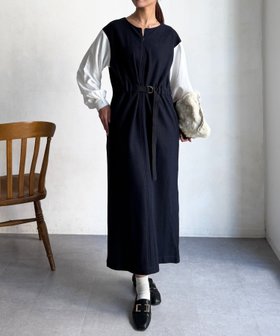【シェトワ/Chez toi】の袖切替えメルトンワンピース 人気、トレンドファッション・服の通販 founy(ファニー) ファッション Fashion レディースファッション Fashion for Women ワンピース Dresses カーディガン Cardigan, Knitwear 切替 Switching, Contrast Panel シンプル Simple, Minimal メルトン Melton, Heavy Wool 再入荷 Restock / Back in Stock おすすめ Recommended / Our Picks |ID:prp329100004765255