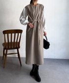 【シェトワ/Chez toi】の袖切替えメルトンワンピース 人気、トレンドファッション・服の通販 founy(ファニー) ファッション Fashion レディースファッション Fashion for Women ワンピース Dresses カーディガン Cardigan, Knitwear 切替 Switching, Contrast Panel シンプル Simple, Minimal メルトン Melton, Heavy Wool 再入荷 Restock / Back in Stock おすすめ Recommended / Our Picks thumbnail ベージュ|ID: prp329100004765255 ipo3291000000034499315