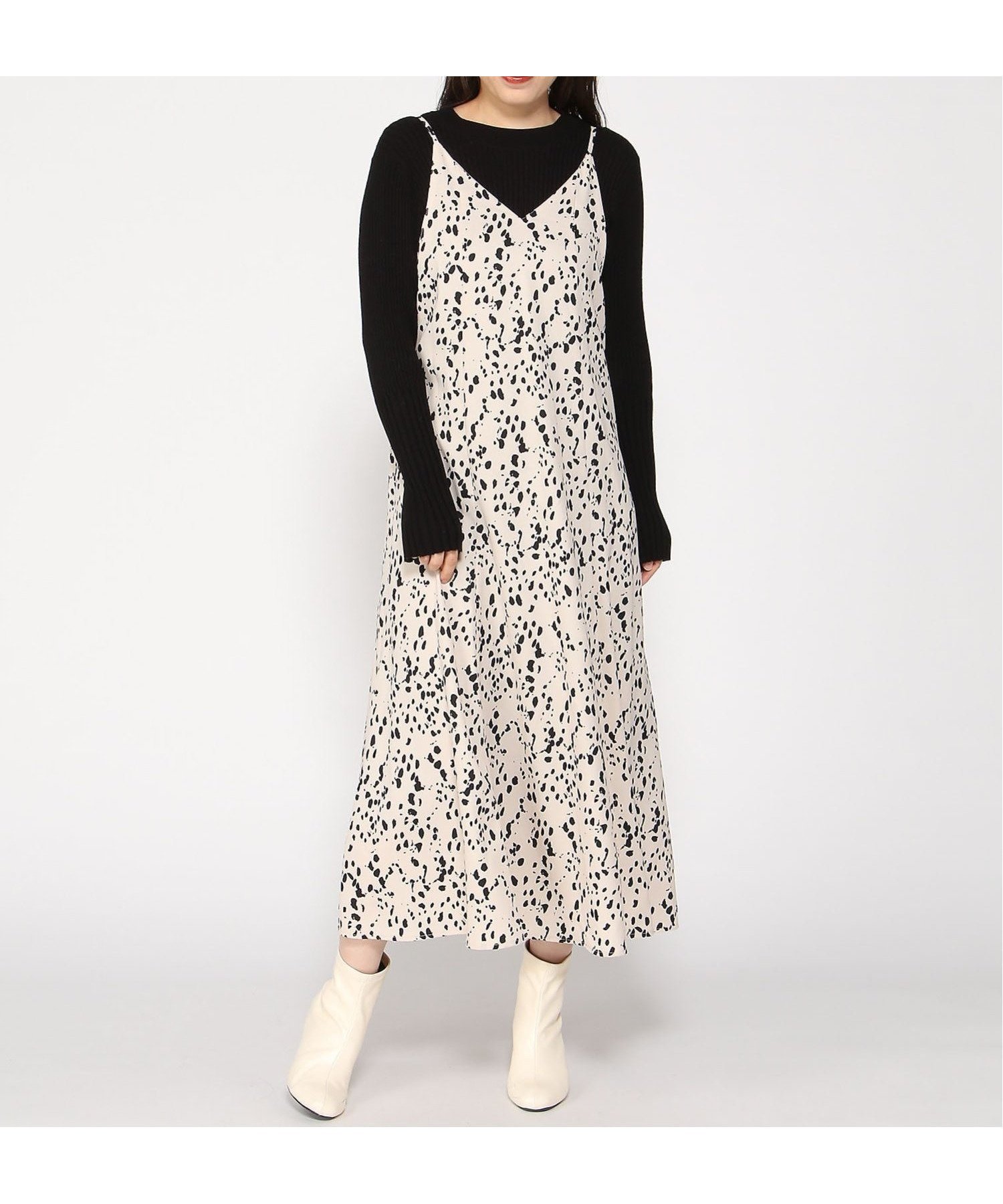 【グレディブリリアン/Gready Brilliant】のGready Brilliant/2_レオキャミOP インテリア・キッズ・メンズ・レディースファッション・服の通販 founy(ファニー) 　ファッション　Fashion　レディースファッション　Fashion for Women　トップス・カットソー　Cut & Sew Tops　キャミソール&ノースリーブ　Camisoles & Sleeveless Tops　キャミワンピース　Cami Dress, Slip Dress　デコルテ　Décolleté, Neckline　プリント　Print, Printed Pattern　マーメイド　Mermaid, Fishtail Silhouette　ラップ　Wrap, Wrap Design　エレガント 上品　Elegant　人気　Popular, Best Seller　秋　Autumn　IVO|ID: prp329100004765264 ipo3291000000034499357