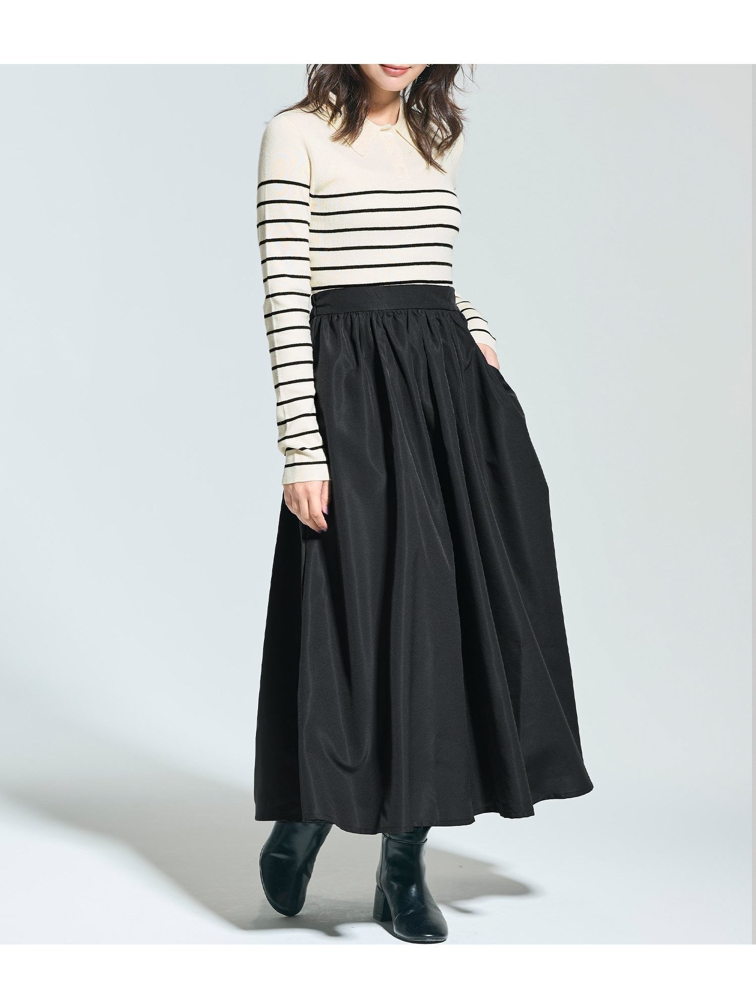 【コカ/COCA】のポロニットドッキングワンピース インテリア・キッズ・メンズ・レディースファッション・服の通販 founy(ファニー) ファッション Fashion レディースファッション Fashion for Women ワンピース Dresses ジャケット Jacket, Outerwear スニーカー Sneakers, Trainers ドッキング Docking, Mixed Material フィット Fit, Slim Fit フレア Flare, Flared ポケット Pocket, Pocket Detail A/W・秋冬 Autumn/Winter エレガント 上品 Elegant 2025年 2025 2025-2026秋冬・A/W Autumn/Winter 2025–26 AW25–26 Border|ID: prp329100004765277 ipo3291000000034791837