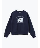 【ルディックパーク/LUDIC PARK】のネコ×パールリボン裏起毛スウェットトップス 人気、トレンドファッション・服の通販 founy(ファニー) ファッション Fashion レディースファッション Fashion for Women トップス・カットソー Cut & Sew Tops レディースパーカー・カジュアルフーディー Casual Hoodies & Sweatshirts スウェット・クルーネックトップス Sweatshirts & Crewnecks / Relaxed Fit Sweat Tops ガーリー Girly, Feminine Style デニム Denim, Jeans Material ネコ Cat, Feline Motif パール Pearl, Pearl Accent フロント Front, Front Design プリント Print, Printed Pattern リボン Ribbon, Bow エレガント 上品 Elegant A/W・秋冬 Autumn/Winter thumbnail 紺|ID: prp329100004765281 ipo3291000000034588380