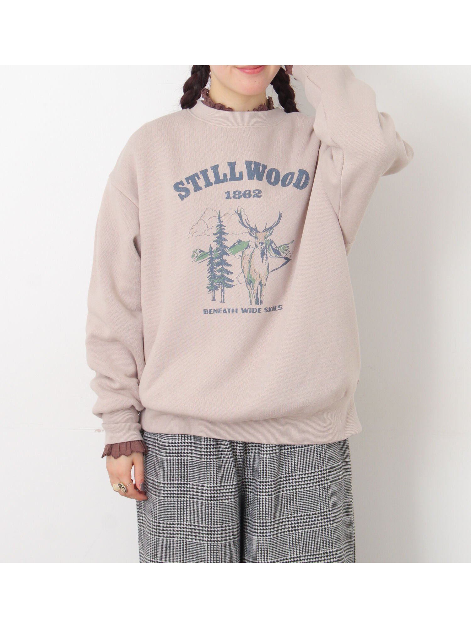 【サマンサモスモス/Samansa Mos2】の裏毛プリントスウェット 人気、トレンドファッション・服の通販 founy(ファニー) ファッション Fashion レディースファッション Fashion for Women トップス・カットソー Cut & Sew Tops レディースパーカー・カジュアルフーディー Casual Hoodies & Sweatshirts スウェット・クルーネックトップス Sweatshirts & Crewnecks / Relaxed Fit Sweat Tops シンプル Simple, Minimal スウェット / スエット Sweatshirt, Sweatwear デニム Denim, Jeans Material プリント Print, Printed Pattern リラックス Relax, Relaxed Fit ワイド Wide, Wide Fit other-1|ID: prp329100004765287 ipo3291000000034499455