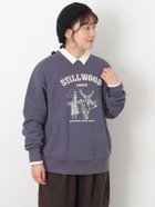【サマンサモスモス/Samansa Mos2】の裏毛プリントスウェット 人気、トレンドファッション・服の通販 founy(ファニー) ファッション Fashion レディースファッション Fashion for Women トップス・カットソー Cut & Sew Tops レディースパーカー・カジュアルフーディー Casual Hoodies & Sweatshirts スウェット・クルーネックトップス Sweatshirts & Crewnecks / Relaxed Fit Sweat Tops シンプル Simple, Minimal スウェット / スエット Sweatshirt, Sweatwear デニム Denim, Jeans Material プリント Print, Printed Pattern リラックス Relax, Relaxed Fit ワイド Wide, Wide Fit thumbnail ネイビー|ID: prp329100004765287 ipo3291000000034499463
