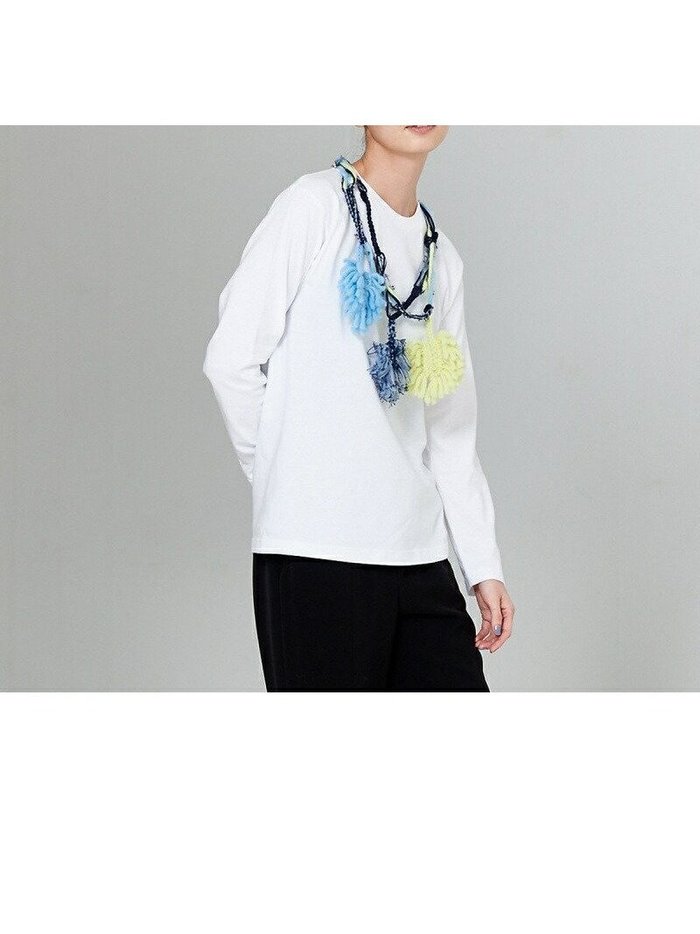 【カリテ/qualite】の【boussole*qualite】クロシェネックレスロンT インテリア・キッズ・メンズ・レディースファッション・服の通販 founy(ファニー) https://founy.com/ ファッション Fashion レディースファッション Fashion for Women トップス・カットソー Cut & Sew Tops ロングTシャツ・Tシャツ Longline T-Shirts & Tees ジュエリー Jewelry ネックレス Necklaces & Pendants イタリア Italy オレンジ Orange シンプル Simple, Minimal スウィート Sweet, Cute Style スリーブ Sleeve, Long Sleeve / Short Sleeve 手編み Hand-Knitted, Handmade Knit ネックレス Necklace, Pendant Necklace ベビー Baby, Babywear ボックス Boxy, Box Shape モチーフ Motif, Design Theme リネン Linen, Linen Fabric リボン Ribbon, Bow リラックス Relax, Relaxed Fit ロング Long, Long-Length |ID: prp329100004765308 ipo3291000000034588698