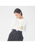 【カリテ/qualite】の【boussole*qualite】クロシェネックレスロンT オフホワイト|ID: prp329100004765308 ipo3291000000034588701