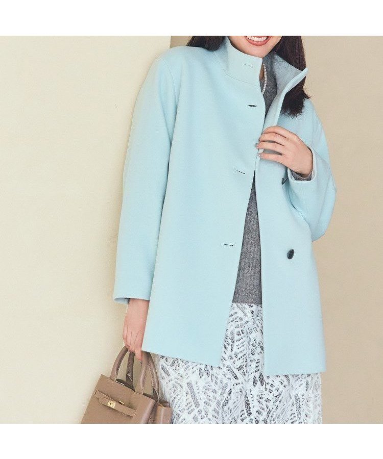 【インディヴィ/INDIVI】の【日本製/ミドル丈】スタンドカラーミドルコート インテリア・キッズ・メンズ・レディースファッション・服の通販 founy(ファニー) ファッション Fashion レディースファッション Fashion for Women アウター Coat / Outerwear Collection コート・ロングコート・ピーコート Long Coats, Peacoats & More スタンド Stand Collar, Upright Stand スマート Smart, Elegant ダメージ Distressed, Destroyed 人気 Popular, Best Seller ミドル Middle Length, Mid Height 日本製 Made In Japan ライトグリーン|ID: prp329100004765352 ipo3291000000034569630