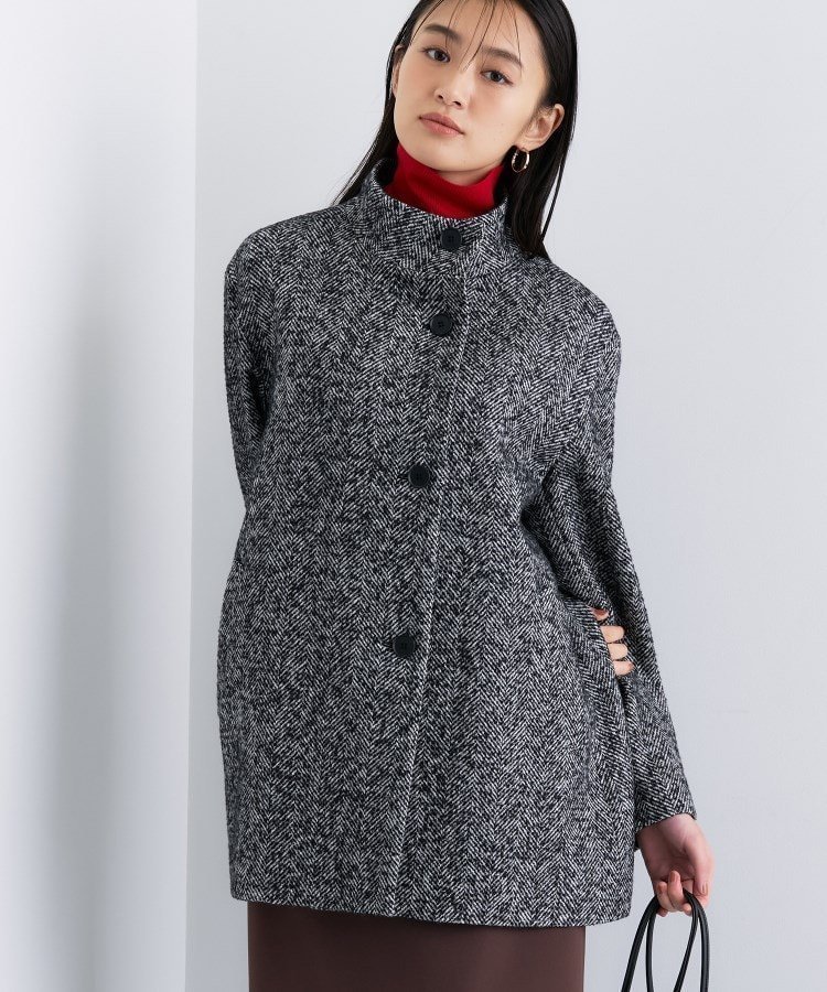 【インディヴィ/INDIVI】の【日本製/ミドル丈】スタンドカラーミドルコート インテリア・キッズ・メンズ・レディースファッション・服の通販 founy(ファニー) ファッション Fashion レディースファッション Fashion for Women アウター Coat / Outerwear Collection コート・ロングコート・ピーコート Long Coats, Peacoats & More スタンド Stand Collar, Upright Stand スマート Smart, Elegant ダメージ Distressed, Destroyed 人気 Popular, Best Seller ミドル Middle Length, Mid Height 日本製 Made In Japan ブラック|ID: prp329100004765352 ipo3291000000034569633