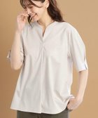 【リフレクト/Reflect】の【すっきり見え!長め丈/マシンウォッシュ可】スキッパーネックジャージトップス 人気、トレンドファッション・服の通販 founy(ファニー) ファッション Fashion レディースファッション Fashion for Women トップス・カットソー Cut & Sew Tops シルケット Silket, Silky Cotton スキッパー Skipper, Open Collar スマート Smart, Elegant スーピマ Supima, Premium Cotton フレア Flare, Flared ベーシック Basic, Essential thumbnail グレージュ|ID: prp329100004765360 ipo3291000000034500167