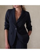 【バナナリパブリック ファクトリーストア/BANANA REPUBLIC FACTORY STORE】のBANANA REPUBLIC FACTORY STORE スカルプト スーツジャケット 人気、トレンドファッション・服の通販 founy(ファニー) ファッション Fashion レディースファッション Fashion for Women アウター Coat / Outerwear Collection レディースジャケット・軽アウター Jackets スーツ Business Suits & Workwear スーツジャケット・オフィスブレザー Suit Jackets / Blazers おすすめ Recommended / Our Picks コンパクト Compact, Small Size ジャケット Jacket, Outerwear スーツ Suit, Formalwear デニム Denim, Jeans Material thumbnail NAVY_STRIPE|ID: prp329100004765429 ipo3291000000034641175