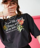 【ローズバッド/ROSE BUD】のロゴプリントビッグTシャツ 人気、トレンドファッション・服の通販 founy(ファニー) ファッション Fashion レディースファッション Fashion for Women トップス・カットソー Cut & Sew Tops シャツ・ブラウス・オフィスカジュアル Elegant Blouses & Button-Ups ロングTシャツ・Tシャツ Longline T-Shirts & Tees グラフィック Graphic, Graphic Design ショート Short, Short Length デニム Denim, Jeans Material ビッグ Big, Oversized フラワー Flower, Floral リラックス Relax, Relaxed Fit ロング Long, Long-Length おすすめ Recommended / Our Picks 夏 Summer thumbnail BLACK|ID: prp329100004765441 ipo3291000000034500947