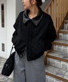 【カプリシューレマージュ/CAPRICIEUX LEMAGE】の【2WAYで着用可能】スタンドウールショートコート 人気、トレンドファッション・服の通販 founy(ファニー) ファッション Fashion レディースファッション Fashion for Women アウター Coat / Outerwear Collection コート・ロングコート・ピーコート Long Coats, Peacoats & More おすすめ Recommended / Our Picks ジップ Zip, Zipper スタンド Stand Collar, Upright Stand スリーブ Sleeve, Long Sleeve / Short Sleeve バランス Balance, Style Balance ブルゾン Blouson, Bomber Jacket ボトム Bottoms, Lower Wear マキシ Maxi, Full Length ワイド Wide, Wide Fit thumbnail ブラック|ID: prp329100004765448 ipo3291000000034963422