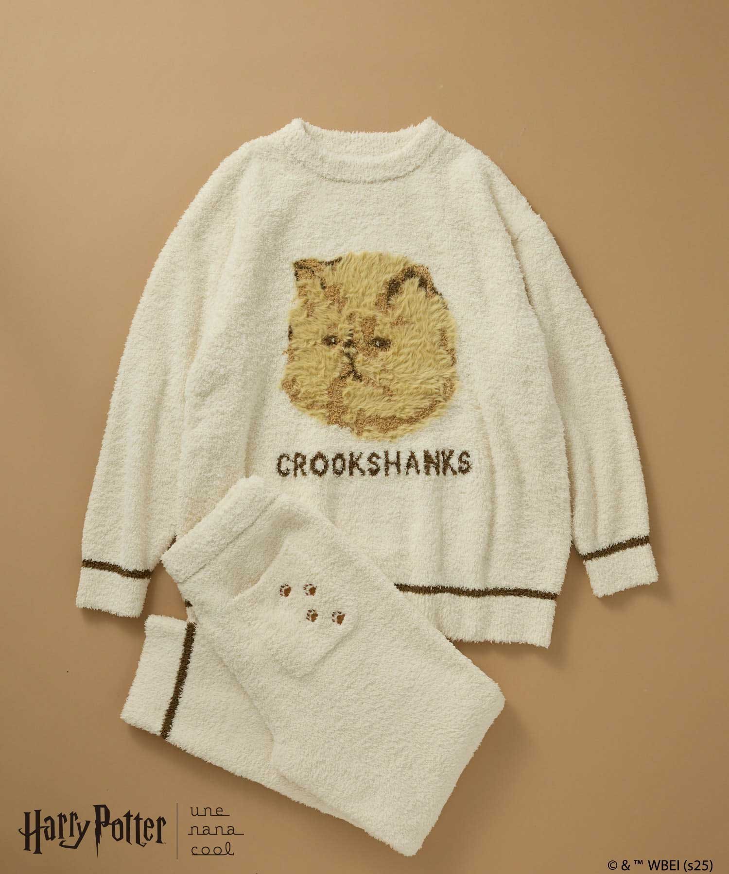【ウンナナクール/une nana cool】の【ハリー・ポッターコラボ】 プルオーバー ロングパンツセット 人気、トレンドファッション・服の通販 founy(ファニー) 　ファッション　Fashion　レディースファッション　Fashion for Women　パンツ　Pants & Trousers　秋　Autumn　ジャカード／ジャガード　Jacquard, Woven Pattern　猫　Cat, Kitty　フロント　Front, Front Design　ボトム　Bottoms, Lower Wear　ポケット　Pocket, Pocket Detail　ロング　Long, Long-Length　 other-1|ID: prp329100004765452 ipo3291000000034611299