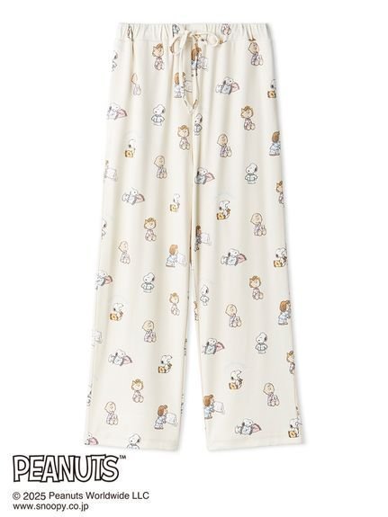 【ジェラート ピケ/gelato pique】の【PEANUTS】オリジナルアート 総柄ロングパンツ インテリア・キッズ・メンズ・レディースファッション・服の通販 founy(ファニー) 　ファッション　Fashion　レディースファッション　Fashion for Women　パンツ　Pants & Trousers　おすすめ　Recommended / Our Picks　カットソー　Cut and Sewn Top　スマート　Smart, Elegant　プリント　Print, Printed Pattern　メンズ　Men's, Menswear　ロング　Long, Long-Length　IVR[003]|ID: prp329100004765461 ipo3291000000034501113