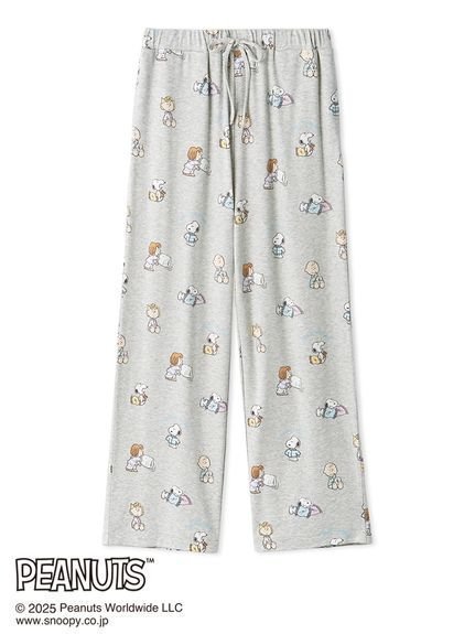 【ジェラート ピケ/gelato pique】の【PEANUTS】オリジナルアート 総柄ロングパンツ インテリア・キッズ・メンズ・レディースファッション・服の通販 founy(ファニー) 　ファッション　Fashion　レディースファッション　Fashion for Women　パンツ　Pants & Trousers　おすすめ　Recommended / Our Picks　カットソー　Cut and Sewn Top　スマート　Smart, Elegant　プリント　Print, Printed Pattern　メンズ　Men's, Menswear　ロング　Long, Long-Length　GRY[006]|ID: prp329100004765461 ipo3291000000034501114