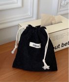 【チェルカ/CERCA】のPochi Pouch/コーデュロイ 巾着 ミニ ポーチ ブラック|ID: prp329100004765592 ipo3291000000034722760