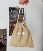 【チェルカ/CERCA】のPochi Pouch/コーデュロイ 巾着 ミニ ポーチ ベージュ|ID: prp329100004765592 ipo3291000000034722764