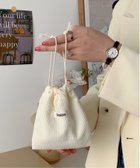 【チェルカ/CERCA】のPochi Pouch/コーデュロイ 巾着 ミニ ポーチ アイボリー|ID: prp329100004765592 ipo3291000000034722768