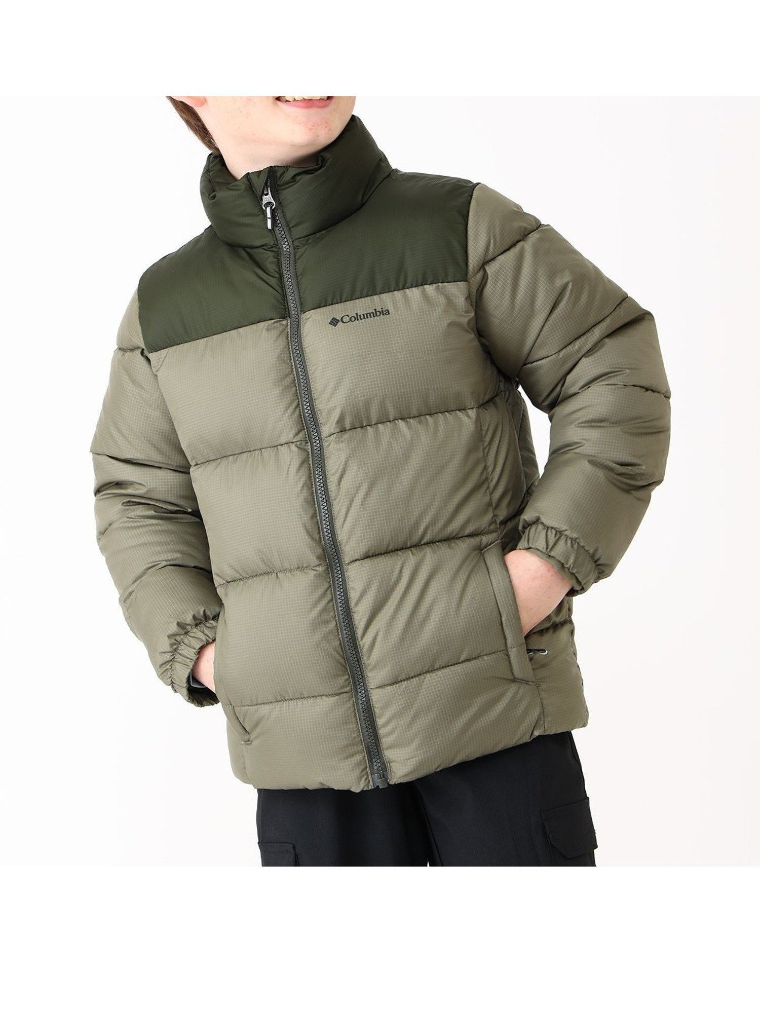 【コロンビア/Columbia / KIDS】のColumbia/ 【KIDS】パフェクトIIジャケット /コロンビア インテリア・キッズ・メンズ・レディースファッション・服の通販 founy(ファニー) 　ファッション　Fashion　キッズファッション　Fashion for Kids　アウトドア　Outdoor Clothing　ジャケット　Jacket, Outerwear　スタンド　Stand Collar, Upright Stand　タフタ　Taffeta, Structured Fabric　ハンド　Hand, Handmade　フロント　Front, Front Design　ベーシック　Basic, Essential　ポケット　Pocket, Pocket Detail　リップ　Lip, Lip Motif　グリーン[006001]|ID: prp329100004765615 ipo3291000000035043868