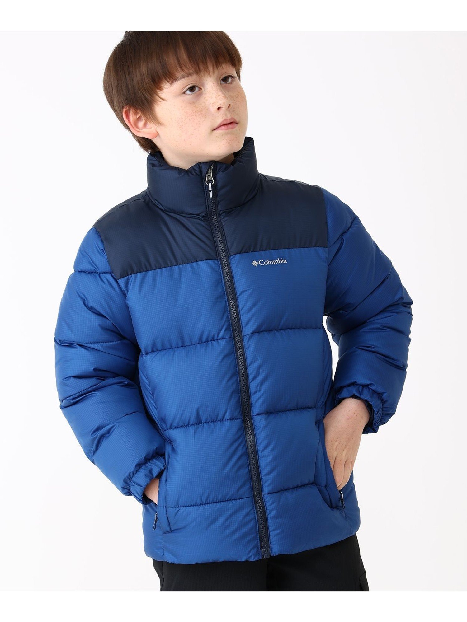 【コロンビア/Columbia / KIDS】のColumbia/ 【KIDS】パフェクトIIジャケット /コロンビア インテリア・キッズ・メンズ・レディースファッション・服の通販 founy(ファニー) 　ファッション　Fashion　キッズファッション　Fashion for Kids　アウトドア　Outdoor Clothing　ジャケット　Jacket, Outerwear　スタンド　Stand Collar, Upright Stand　タフタ　Taffeta, Structured Fabric　ハンド　Hand, Handmade　フロント　Front, Front Design　ベーシック　Basic, Essential　ポケット　Pocket, Pocket Detail　リップ　Lip, Lip Motif　ネイビー[007011]|ID: prp329100004765615 ipo3291000000035043869
