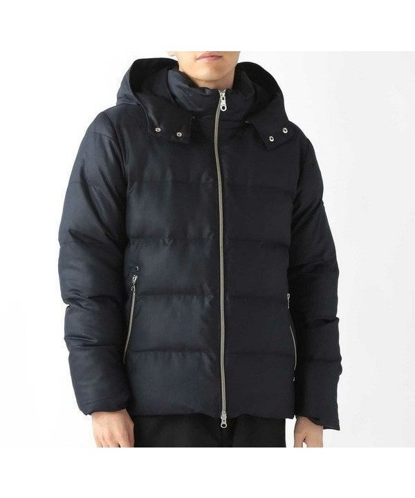 【メンズビギトーキョー/Men's Bigi / MEN】の【PRO-SPERITY/プロスペリティ*UNION STATION】 T/Rツイルシレー加工中綿フーデッドブルゾン インテリア・キッズ・メンズ・レディースファッション・服の通販 founy(ファニー) 　ファッション　Fashion　メンズファッション　Fashion for Men　シンプル　Simple, Minimal　ジャケット　Jacket, Outerwear　スタンド　Stand Collar, Upright Stand　スラックス　Slacks, Dress Pants　デニム　Denim, Jeans Material　ブルゾン　Blouson, Bomber Jacket　メンズ　Men's, Menswear　旅行　Travel　エレガント 上品　Elegant　ネイビー|ID: prp329100004765720 ipo3291000000034582299