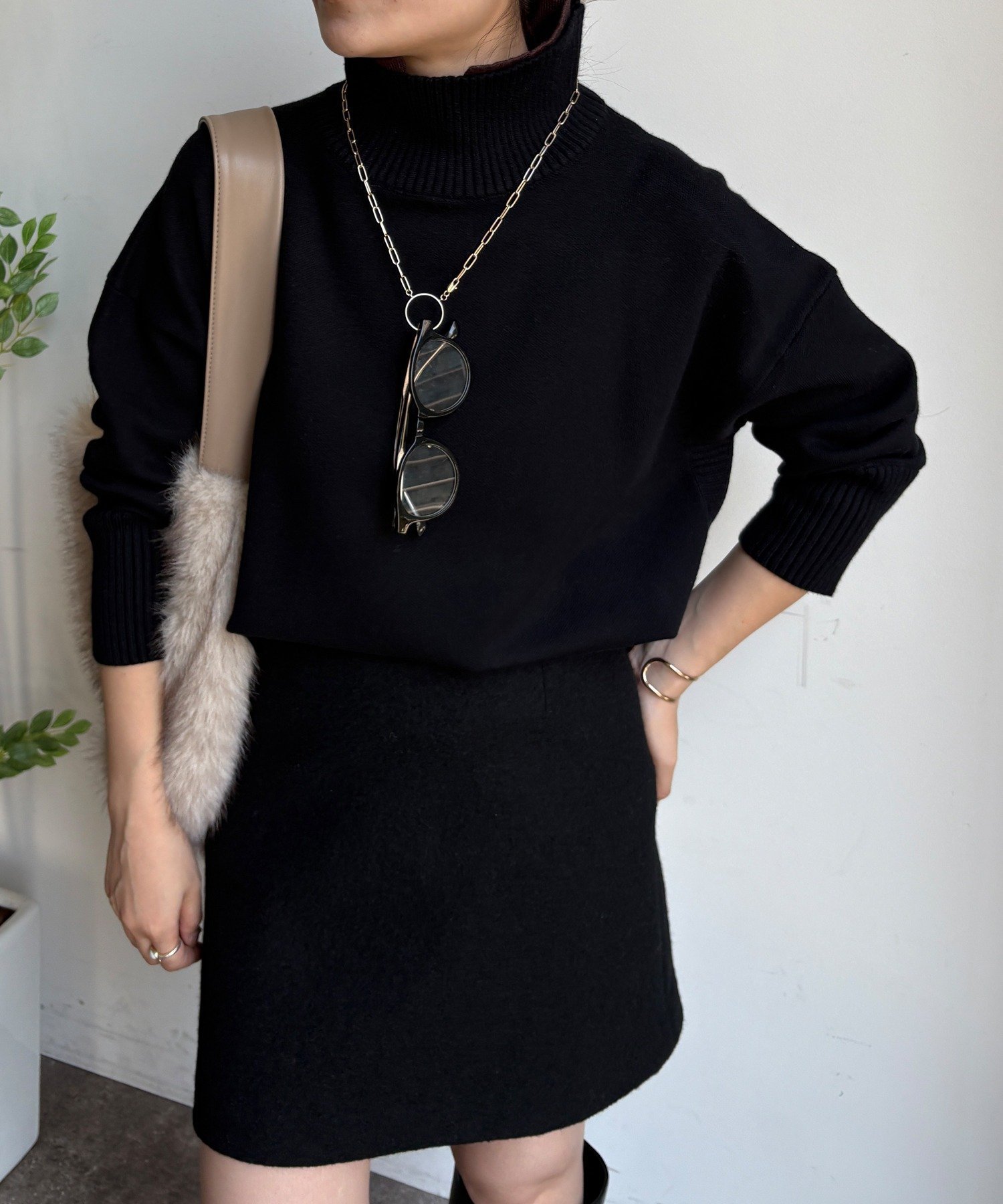 【ドゥドゥ/DouDou】の【WEB限定】配色ダブル衿ニットトップス 人気、トレンドファッション・服の通販 founy(ファニー) ファッション Fashion レディースファッション Fashion for Women トップス・カットソー Cut & Sew Tops ニット Knit Tops & Sweaters シンプル Simple, Minimal スマート Smart, Elegant タートル Turtleneck, Turtle Collar タートルネック Turtleneck, High Neck ダブル Double, Double-Breasted トレンド Trend, Trending Now フィット Fit, Slim Fit A/W・秋冬 Autumn/Winter 冬 Winter / This Winter 再入荷 Restock / Back in Stock 2025年 2025 2025-2026秋冬・A/W Autumn/Winter 2025–26 AW25–26 other-1|ID: prp329100004765722 ipo3291000000034503410