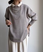 【ドゥドゥ/DouDou】の【WEB限定】配色ダブル衿ニットトップス 人気、トレンドファッション・服の通販 founy(ファニー) ファッション Fashion レディースファッション Fashion for Women トップス・カットソー Cut & Sew Tops ニット Knit Tops & Sweaters シンプル Simple, Minimal スマート Smart, Elegant タートル Turtleneck, Turtle Collar タートルネック Turtleneck, High Neck ダブル Double, Double-Breasted トレンド Trend, Trending Now フィット Fit, Slim Fit A/W・秋冬 Autumn/Winter 冬 Winter / This Winter 再入荷 Restock / Back in Stock 2025年 2025 2025-2026秋冬・A/W Autumn/Winter 2025–26 AW25–26 thumbnail グレージュ|ID: prp329100004765722 ipo3291000000034503412