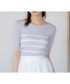 【ノエラ/Noela】のボーダーケーブルニット 人気、トレンドファッション・服の通販 founy(ファニー) ファッション Fashion レディースファッション Fashion for Women トップス・カットソー Cut & Sew Tops ニット Knit Tops & Sweaters アクリル Acrylic Material クラシカル Classical, Vintage-Inspired クラシック Classic, Timeless Style コンパクト Compact, Small Size サマー Summer, Summer Style ジャケット Jacket, Outerwear デニム Denim, Jeans Material トレンド Trend, Trending Now フェミニン Feminine, Girly ベスト Vest, Waistcoat ボーダー Border, Stripe ポケット Pocket, Pocket Detail メッシュ Mesh, Net Fabric エレガント 上品 Elegant thumbnail ライトグレー|ID: prp329100004765766 ipo3291000000034503759