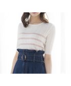 【ノエラ/Noela】のボーダーケーブルニット 人気、トレンドファッション・服の通販 founy(ファニー) ファッション Fashion レディースファッション Fashion for Women トップス・カットソー Cut & Sew Tops ニット Knit Tops & Sweaters アクリル Acrylic Material クラシカル Classical, Vintage-Inspired クラシック Classic, Timeless Style コンパクト Compact, Small Size サマー Summer, Summer Style ジャケット Jacket, Outerwear デニム Denim, Jeans Material トレンド Trend, Trending Now フェミニン Feminine, Girly ベスト Vest, Waistcoat ボーダー Border, Stripe ポケット Pocket, Pocket Detail メッシュ Mesh, Net Fabric エレガント 上品 Elegant thumbnail ピンク|ID: prp329100004765766 ipo3291000000034503761