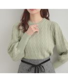 【クチュール ブローチ/Couture Brooch】の【華やぎ・一枚で着映え】ケーブルパール調ニット 人気、トレンドファッション・服の通販 founy(ファニー) ファッション Fashion レディースファッション Fashion for Women トップス・カットソー Cut & Sew Tops ニット Knit Tops & Sweaters 2025年 2025 2025-2026秋冬・A/W Autumn/Winter 2025–26 AW25–26 シンプル Simple, Minimal スマート Smart, Elegant スリーブ Sleeve, Long Sleeve / Short Sleeve パール Pearl, Pearl Accent フェミニン Feminine, Girly thumbnail ライトグリーン|ID: prp329100004765776 ipo3291000000034637887