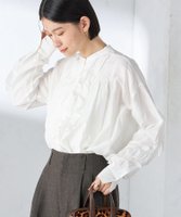 【シップス フォー ウィメン/SHIPS】の手洗い可能 コットン シルク ローン フリル ブラウス 人気、トレンドファッション・服の通販 founy(ファニー) ファッション Fashion レディースファッション Fashion for Women トップス・カットソー Cut & Sew Tops シャツ・ブラウス・オフィスカジュアル Elegant Blouses & Button-Ups インド Indian Textile ヴィンテージ Vintage Style カフス Cuff Design シルク Silk, 100% Silk デニム Denim, Jeans Material フリル Frill, Ruffle ボトム Bottoms, Lower Wear ヨーク Yoke, Yoke Design 夏 Summer 2024年 2024 2024-2025秋冬・A/W Autumn/Winter 2024–25 AW24–25 |ID:prp329100004765820