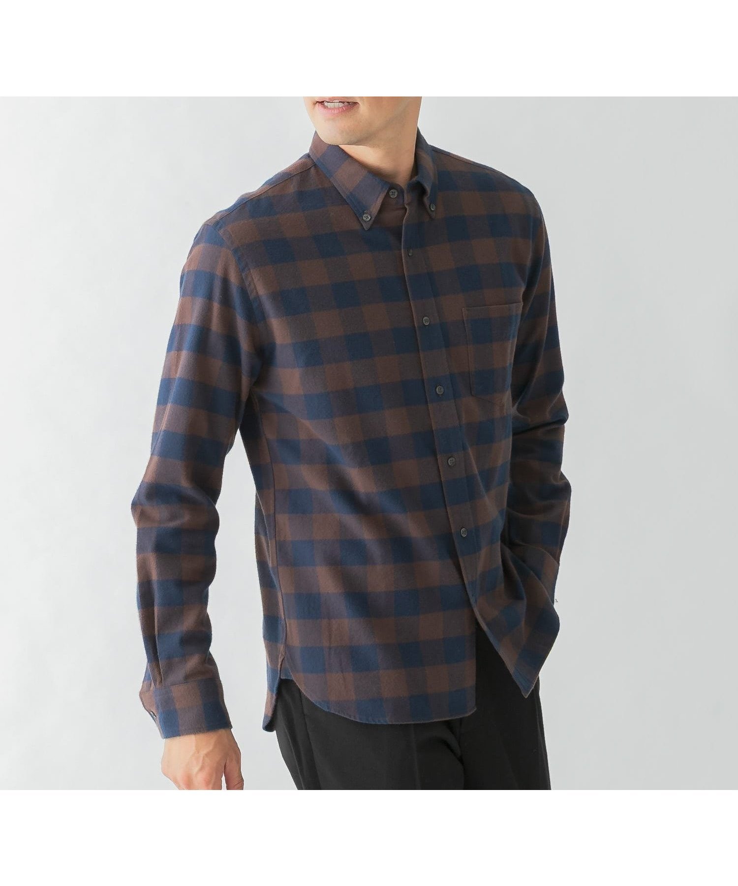 【アーバンリサーチ ロッソ/URBAN RESEARCH ROSSO / MEN】の『抗菌 / 防臭』『XXLサイズあり』ハイパフォーマンスフランネルシャツ インテリア・キッズ・メンズ・レディースファッション・服の通販 founy(ファニー) ファッション Fashion メンズファッション Fashion for Men インナー Innerwear ウォーム Warm Fabric 今季 This Season, Current Season 抗菌 Antibacterial, Bacteria-Resistant スタンダード Standard, Basic ダウン Down, Puffer チェック Check, Plaid, Tartan 定番 Standard, Basic Item 人気 Popular, Best Seller パフォーマンス Performance, Active Function フィット Fit, Slim Fit ベーシック Basic, Essential 無地 Plain, Solid Color レギュラー Regular, Standard Fit 冬 Winter / This Winter A/W・秋冬 Autumn/Winter 2025年 2025 2025-2026秋冬・A/W Autumn/Winter 2025–26 AW25–26 BRN CHECK|ID: prp329100004765960 ipo3291000000034505722