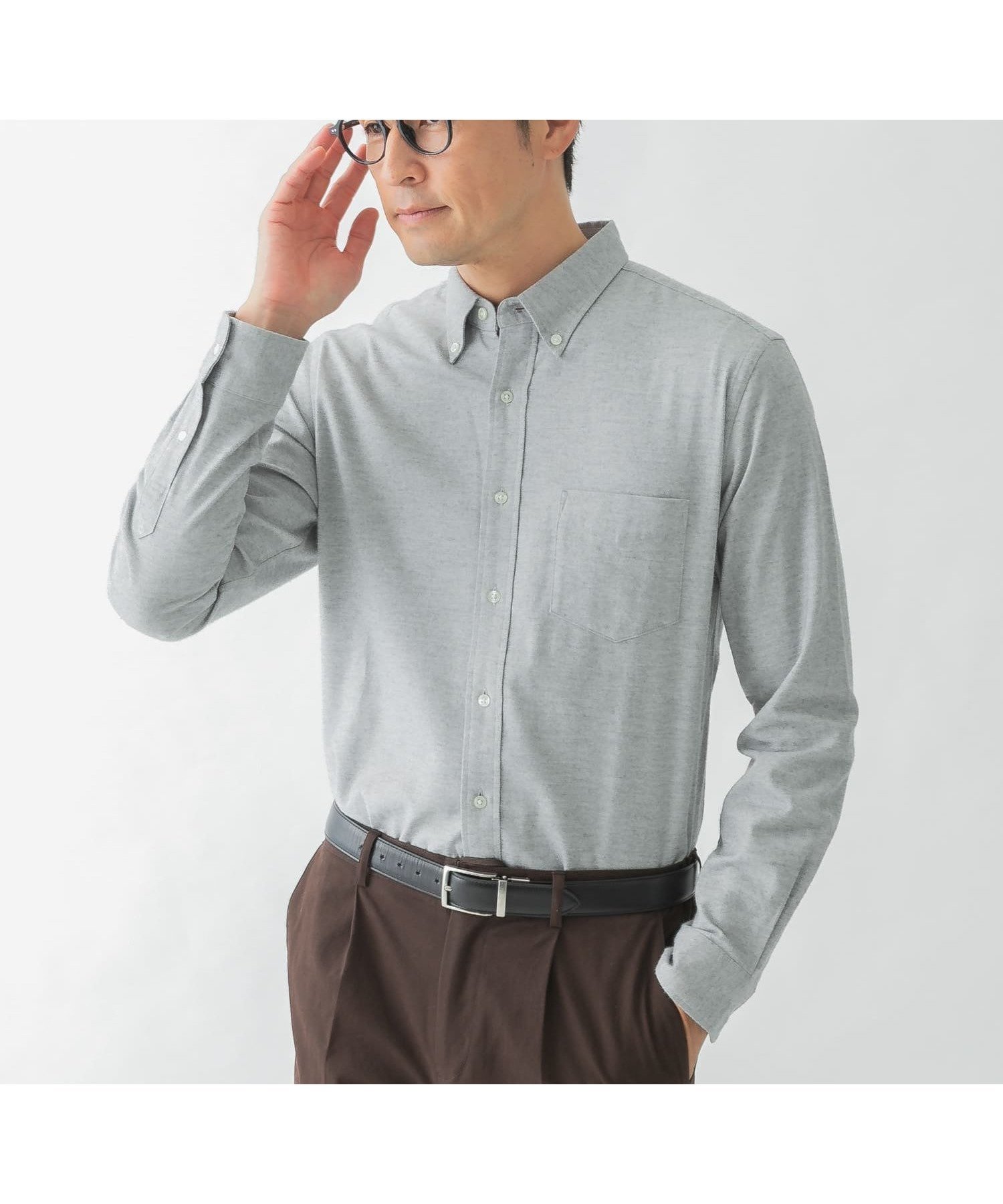 【アーバンリサーチ ロッソ/URBAN RESEARCH ROSSO / MEN】の『抗菌 / 防臭』『XXLサイズあり』ハイパフォーマンスフランネルシャツ インテリア・キッズ・メンズ・レディースファッション・服の通販 founy(ファニー) ファッション Fashion メンズファッション Fashion for Men インナー Innerwear ウォーム Warm Fabric 今季 This Season, Current Season 抗菌 Antibacterial, Bacteria-Resistant スタンダード Standard, Basic ダウン Down, Puffer チェック Check, Plaid, Tartan 定番 Standard, Basic Item 人気 Popular, Best Seller パフォーマンス Performance, Active Function フィット Fit, Slim Fit ベーシック Basic, Essential 無地 Plain, Solid Color レギュラー Regular, Standard Fit 冬 Winter / This Winter A/W・秋冬 Autumn/Winter 2025年 2025 2025-2026秋冬・A/W Autumn/Winter 2025–26 AW25–26 GRAY|ID: prp329100004765960 ipo3291000000034505732