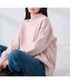 【アー ヴェー ヴェー/a.v.v】の【洗える/静電気が起きにくい】バックスリットニット ピンク|ID: prp329100004765970 ipo3291000000034985872