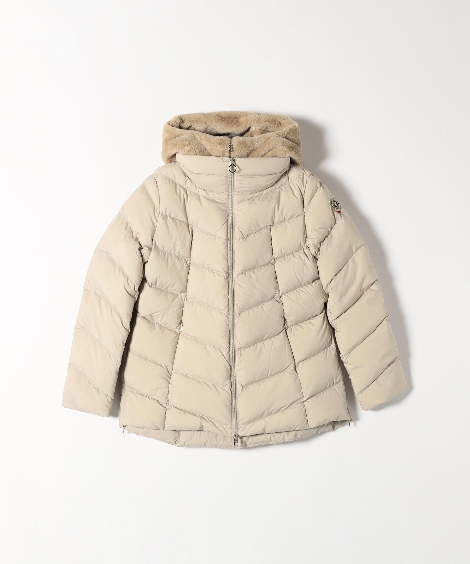 【シップス フォー ウィメン/SHIPS】のCAPE HORN ALVAREZ MATT セミロング フード付き ダウン コート インテリア・キッズ・メンズ・レディースファッション・服の通販 founy(ファニー) 　ファッション　Fashion　レディースファッション　Fashion for Women　アウター　Coat / Outerwear Collection　コート・ロングコート・ピーコート　Long Coats, Peacoats & More　ダウンジャケット・軽量ダウン　Warm & Lightweight Down Jackets　イタリア　Italy　ダウン　Down, Puffer　人気　Popular, Best Seller　ファブリック　Fabric, Textile　ベーシック　Basic, Essential　ロング　Long, Long-Length　ベージュ|ID: prp329100004765990 ipo3291000000034506288