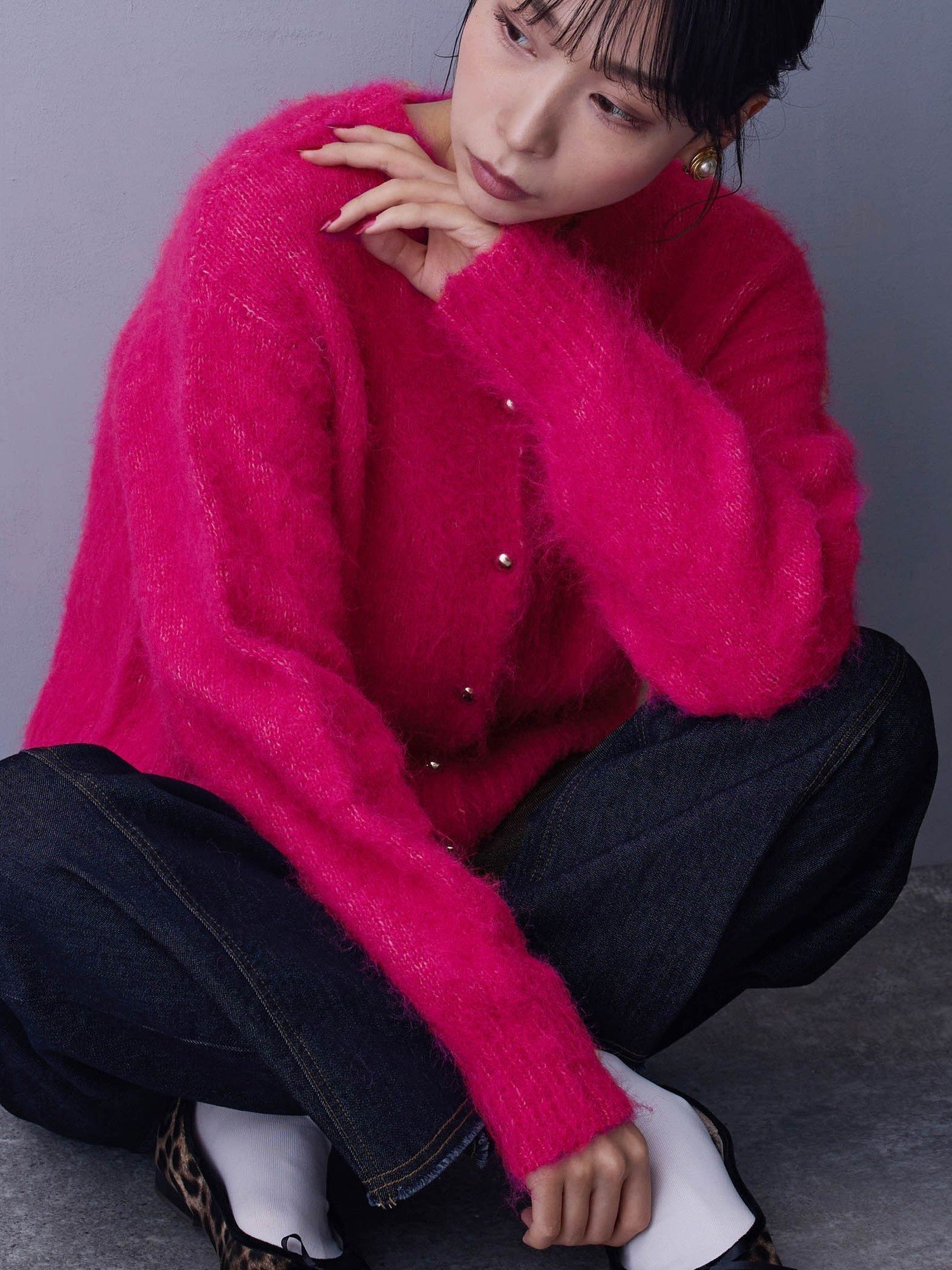 【ニコル クラブ/NICOLE CLUB】のシャギーカーディガン 人気、トレンドファッション・服の通販 founy(ファニー) 　ファッション　Fashion　レディースファッション　Fashion for Women　トップス・カットソー　Cut & Sew Tops　カーディガン・羽織り　Layered Style Cardigans　ショート　Short, Short Length　スマート　Smart, Elegant　トレンド　Trend, Trending Now　バランス　Balance, Style Balance　羽織　Haori, Light Jacket　軽量　Lightweight, Ultra Light　 other-1|ID: prp329100004765994 ipo3291000000034506323