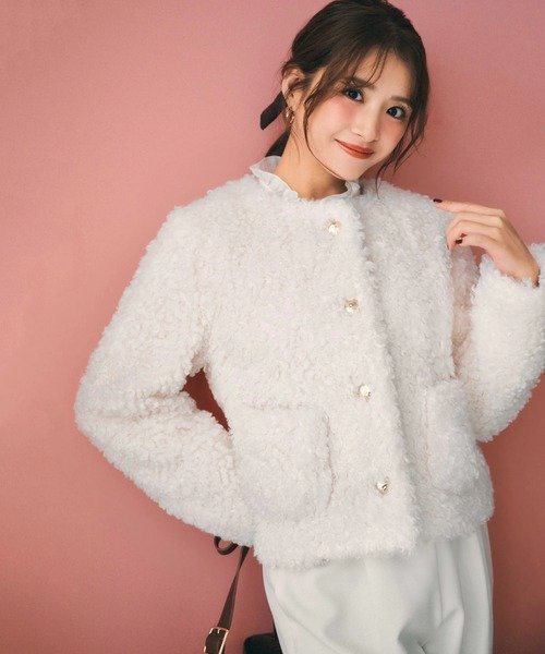 【ストロベリーフィールズ/STRAWBERRY FIELDS】の【プレゼント対象】フェイクファージャケット 人気、トレンドファッション・服の通販 founy(ファニー) 　ファッション　Fashion　レディースファッション　Fashion for Women　アウター　Coat / Outerwear Collection　レディースジャケット・軽アウター　Jackets　 other-1|ID: prp329100004766025 ipo3291000000034506895