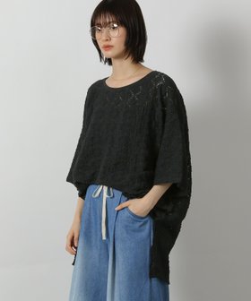 【ラコレ/LAKOLE】のカットレースプルオーバー半袖 人気、トレンドファッション・服の通販 founy(ファニー) ファッション Fashion レディースファッション Fashion for Women トップス・カットソー Cut & Sew Tops カジュアルプルオーバー・ニットトップス Pullovers & Knit Tops / Casual Pullovers スリット Slit, Slit Detail デニム Denim, Jeans Material ボトム Bottoms, Lower Wear リラックス Relax, Relaxed Fit レース Lace, Lace Fabric ワーク Workwear, Utility Style 半袖 Short Sleeve, Half Sleeve |ID:prp329100004766039