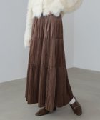 【バブ ブージュルード/Bab Bou Jeloud】の《2025秋》ベロアプリーツスカート BROWN|ID: prp329100004766067 ipo3291000000034586896